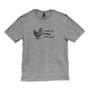 Fluent In Fowl Language T-Shirt - Heather Graphite L172;