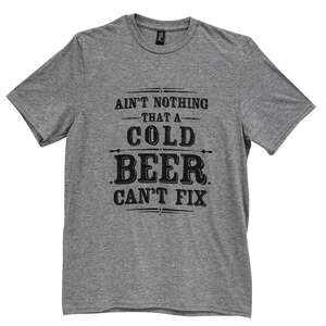 Ain't Nothing That A Cold Beer Can't Fix T-Shirt, Heather Graphite L91;