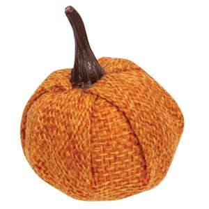 Orange Burlap Pumpkins 1.5", 12/Pack RJAF2011;