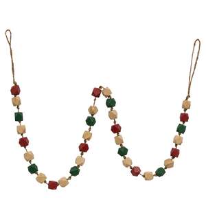 Holiday Geometric Beaded Garland, 40" RJAX2034;