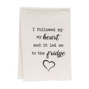 I Followed My Heart Dish Towel 28095;
