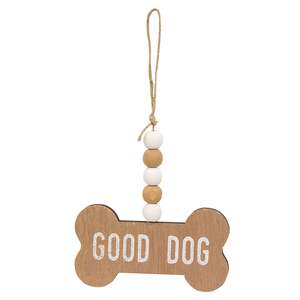 Good Dog Beaded Bone Ornament, 3 Asstd. 36784;