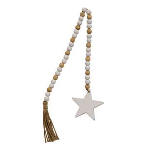White Star Bead Garland 36792;