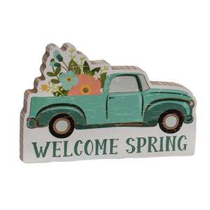 Welcome Spring Flower Truck Block 36824;