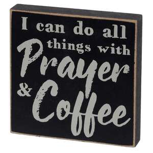 Coffee & Prayer Square Block, 2 Asstd.