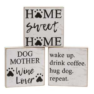 Dog Mother Square Block, 3 Asstd. 36914;