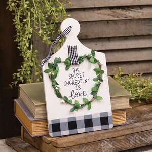 Secret Ingredient Is Love Cutting Board Sign