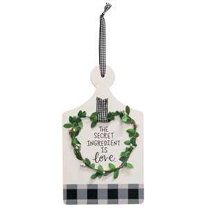 Secret Ingredient Is Love Cutting Board Sign