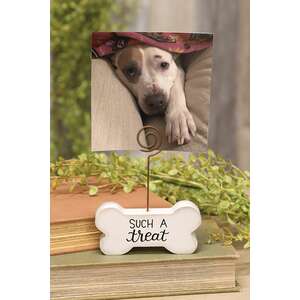 Such A Treat Wooden Bone Photo Holder