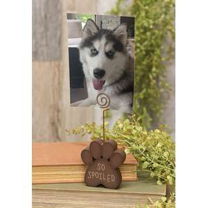 So Spoiled Wooden Paw Photo Holder