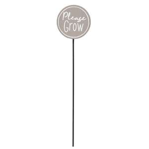Please Grow Plant Stake, 2 Asstd. 36973;