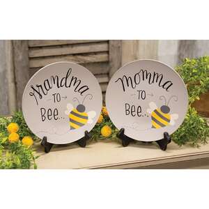 Momma or Grandma to Bee Plate, 2 Asstd.