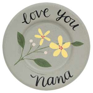 Grandma Love Mini Floral Plate, 5 Asstd.