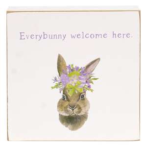 Everybunny Welcome Square Block, 2 Asstd.
