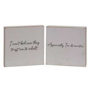 Apparently I'm Dramatic Square Block, 2 Asstd. 37014;