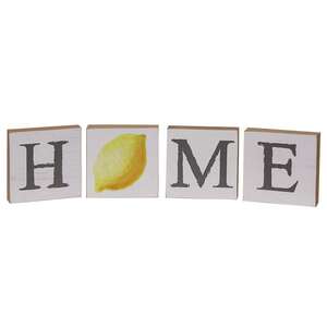 Lemon "Home" Blocks, 4/Set 37031;