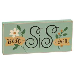 Best Lady Ever Floral Block, 4 Asstd.