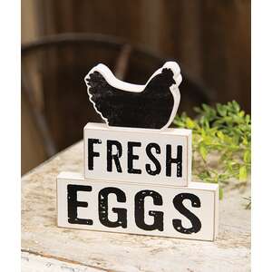 3 Set, Fresh Eggs Stacking Blocks