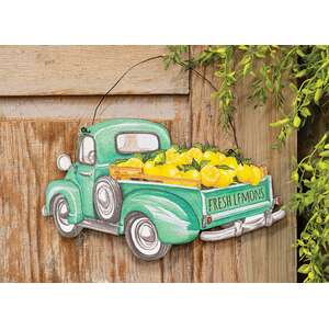Fresh Lemons Wooden Truck Hanger
