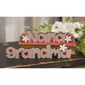 Grandma Wooden Word Cutout Sitter