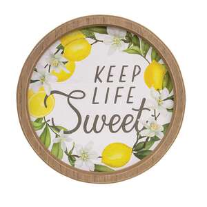 Keep Life Sweet Round Framed Sign 37074;