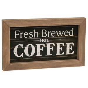 Fresh Brewed Hot Coffee Sign