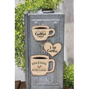 3 Set, Coffee Lover Magnets
