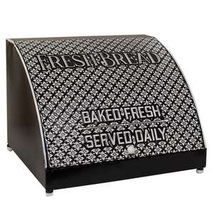 Embossed Bread Box Black 60415;