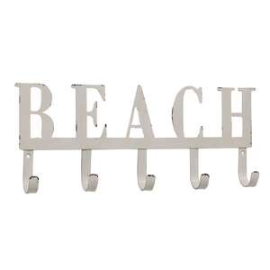 Beach Metal Wall Hook Sign 65311;