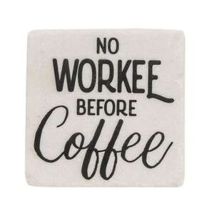No Talkee Before Coffee Coasters, 4/Set 65327;