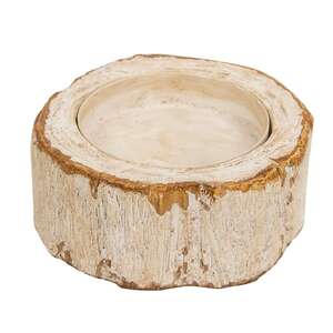 Resin Birch Pillar Candle Holder 65328;