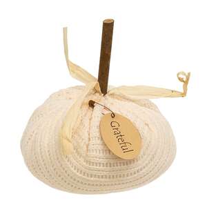 Stuffed Cream Grateful Sweater Pumpkin, 5.5"H CW4041;
