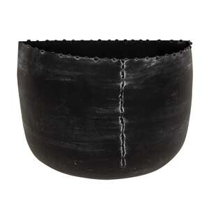 Distressed Black Metal Wall Bucket, 2/Set 15580AB;