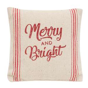 Merry & Bright Red Striped Pillow 15660;