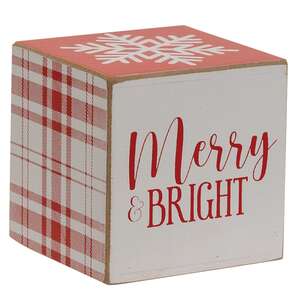 Merry & Bright Plaid Six-Sided Block 37157;