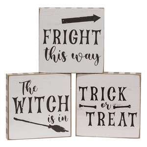 Fright This Way Square Block, 3 Asstd. 37174;