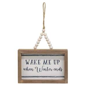 Tis the Season Frame w/Beaded Hanger, 2 Asstd. 37184;