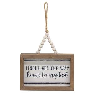 Tis the Season Frame w/Beaded Hanger, 2 Asstd. 37184;