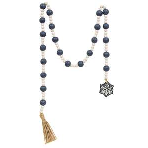 Snowflake Charm Beaded Garland 37189;