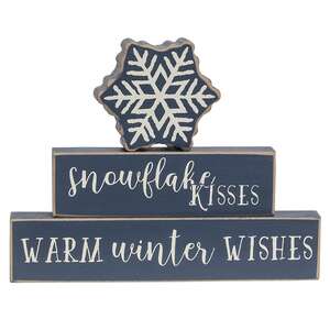 Snowflake Kisses Stacking Blocks, 3/Set 37191;