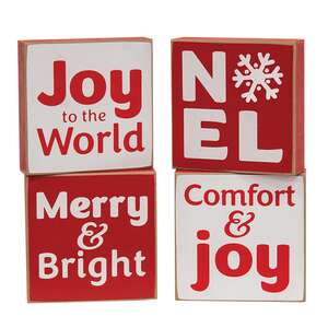 Joy to the World Square Block, 4 Asstd. 37239;