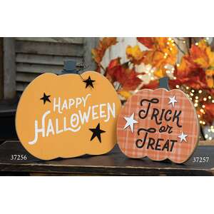 Trick or Treat Pumpkin Easel Sign