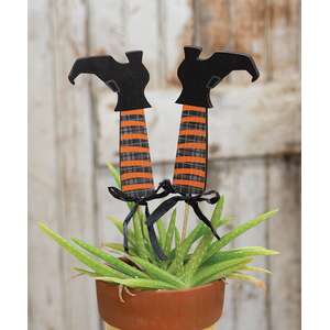 2 Set, Witch Boot Plant Pokes