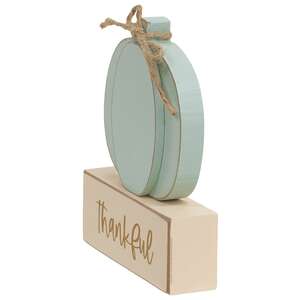 Thankful, Family, Blessed Pumpkin on Base, 3 Asstd.