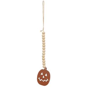 Beaded Jack O Lantern Ornament - 7.5"