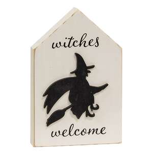 Witches Welcome Silhouette Block 37306;