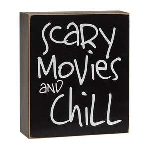 Scary Movies and Chill Box Sign 37311;