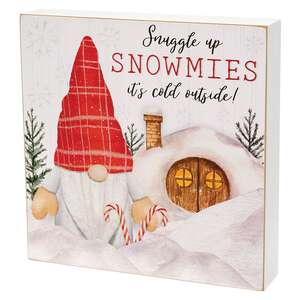 Snowmies Box Sign, 3 Asstd.