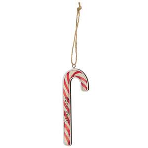 Cozy Sayings Candy Cane Ornament, 3 Asstd.