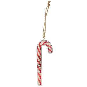 Cozy Sayings Candy Cane Ornament, 3 Asstd.